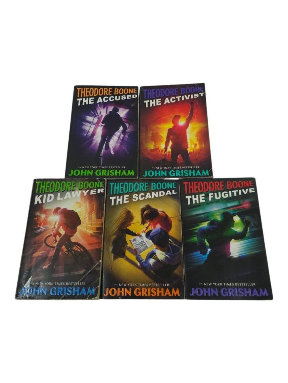 John Grisham Theodore Boone Paperback Book Lot 5 YA Mystery Thriller Book Puffin